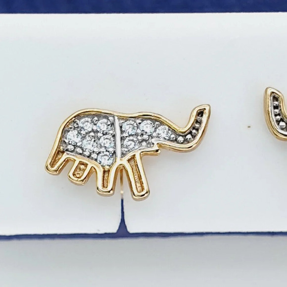 925 Sterling Silver CZ Stud Earrings for Women/Girl, US925P1225 - Picture 7 of 7